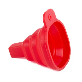Benson Silicone trechter - 55 mm - rood - met hangoog - per stuk Benson Silicone trechter - 55 mm - rood - met hangoog - per stuk