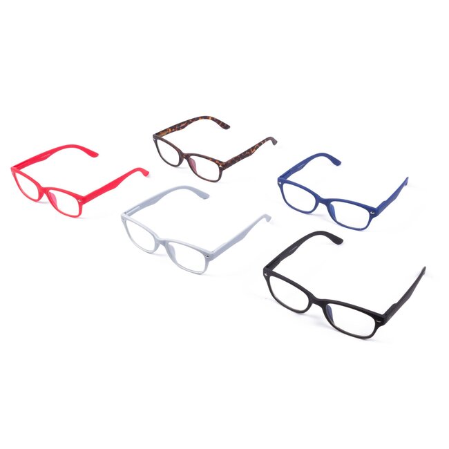 Benson Leesbril - Blauwlichtfilter - Kleurenmix - Veerscharnier