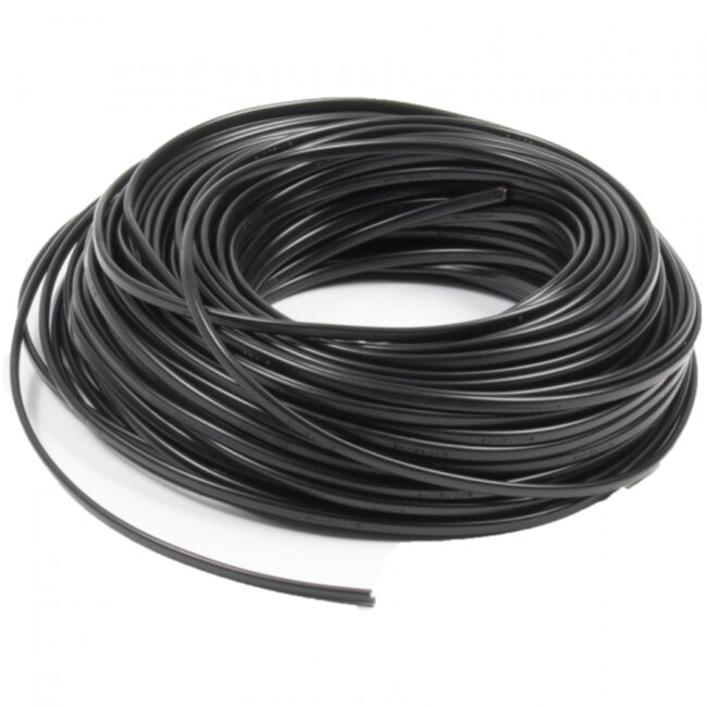 Topgear 2-polige aanhangwagenkabel - PVC - Flexibele lengte - 12V - Zwart