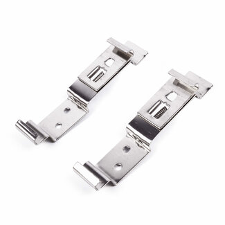 Benson Stevige RVS kentekenplaatklemmen - Set van 2 - Roestbestendig en duurzaam