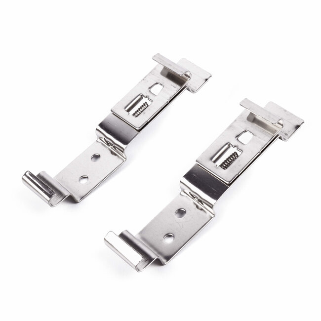 Benson Stevige RVS kentekenplaatklemmen - Set van 2 - Roestbestendig en duurzaam