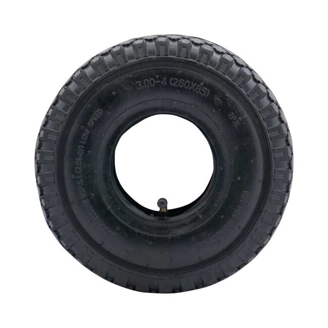 Topgear Binnen- en buitenband - Haaks ventiel - 3.00-4 - Ruitpatroon - PLY 4