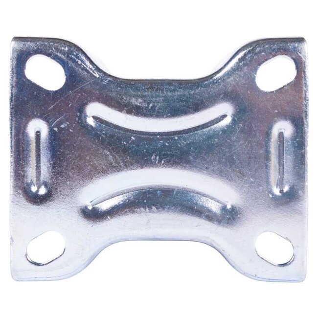 Tarsus Bokwiel 125 mm - Slijtvast Rubber - 150 kg Draagvermogen - Blauw