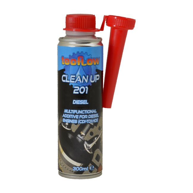 Tecflow Clean Up 201 Diesel - Onderhoud Injector - Zuiger - Kleppen - Turbo - Brandstof Systeem Reiniger