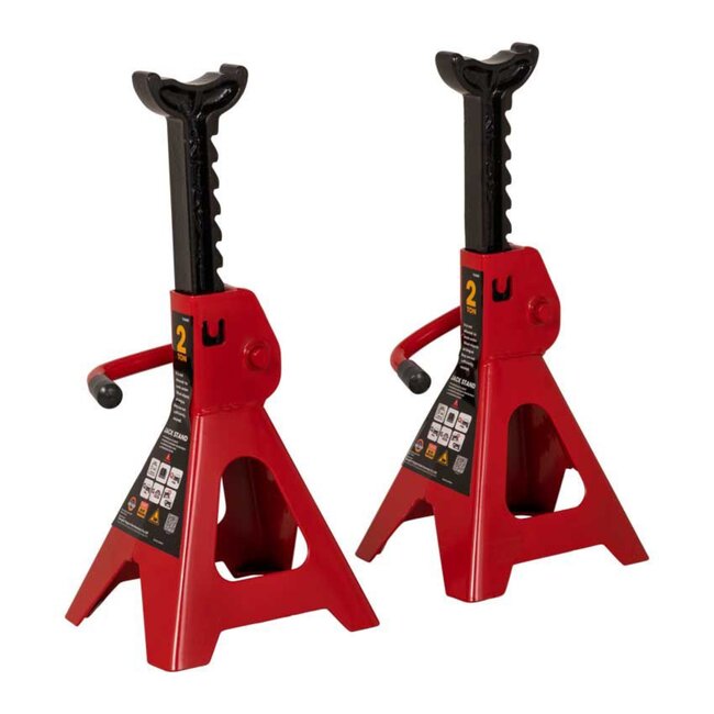 Topgear Complete garageset - Ligkar met kussen - Garagekrik 2 ton - Assteunen 2 ton