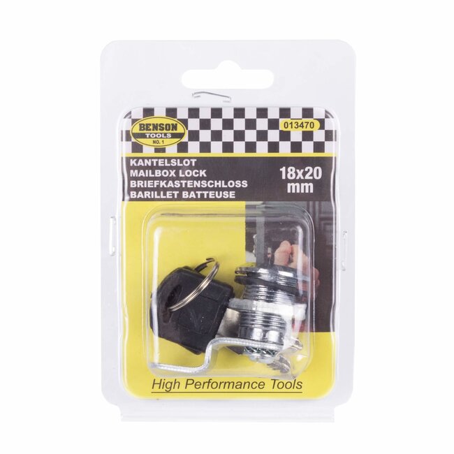 Benson Kantelslot - Lockerslot - Inclusief 2 sleutels - 18 x 20 mm - Veilig en betrouwbaar