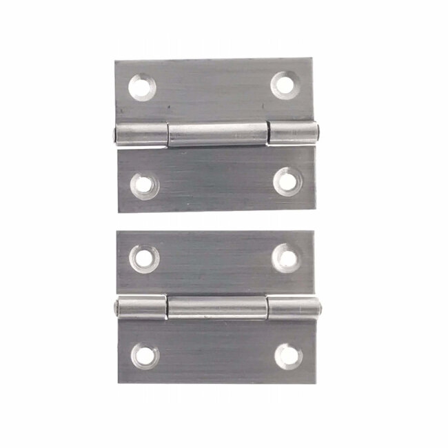 Benson RVS scharnieren - 50,8 mm - Inclusief schroeven - 2 stuks