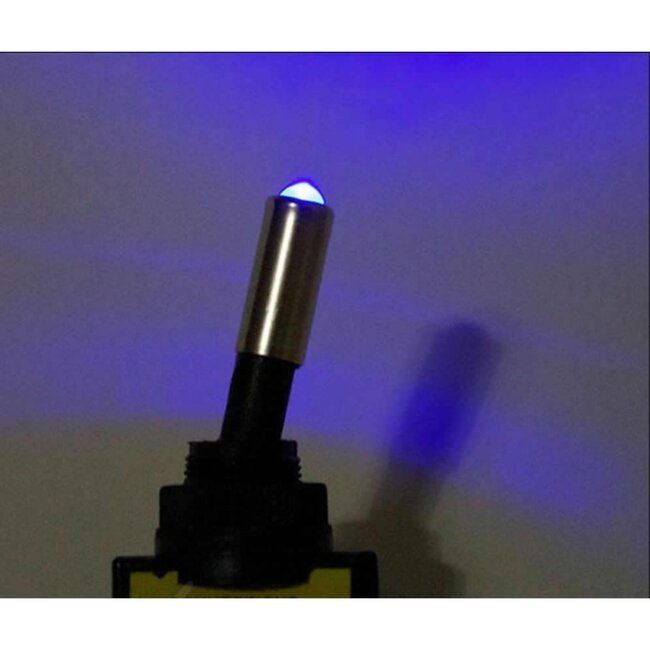 ProPlus LED tuimelschakelaar - 12V - Max. 20A - Blauw - 12 x 27 mm