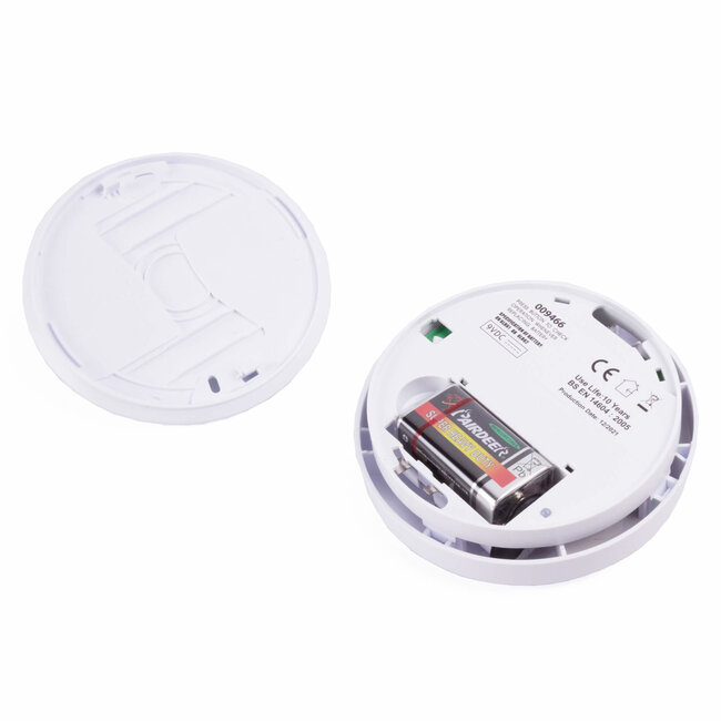 Benson Optische rookmelder - 85 dB alarm - draadloze installatie - CE keurmerk