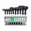 Hofftech T-Greep Torxsleutel Set - 10-delig - Inclusief Opbergrek - T9 t/m T50 - Chroom-vanadiumstaal