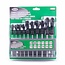 Hofftech T-Greep Torxsleutel Set - 10-delig - Inclusief Opbergrek - T9 t/m T50 - Chroom-vanadiumstaal
