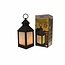 Benson Lantaarn met realistisch vlammen-effect - 24 LED's - 10,5 x 24 cm - zwart