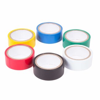 Benson PVC isolatietape - 3,5 meter x 19 mm - 6 kleuren - veelzijdig en betrouwbaar