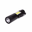 Hofftech Mini Zaklamp met Clip - LED + COB - 1 Watt - Zwart