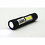 Hofftech Mini Zaklamp met Clip - LED + COB - 1 Watt - Zwart