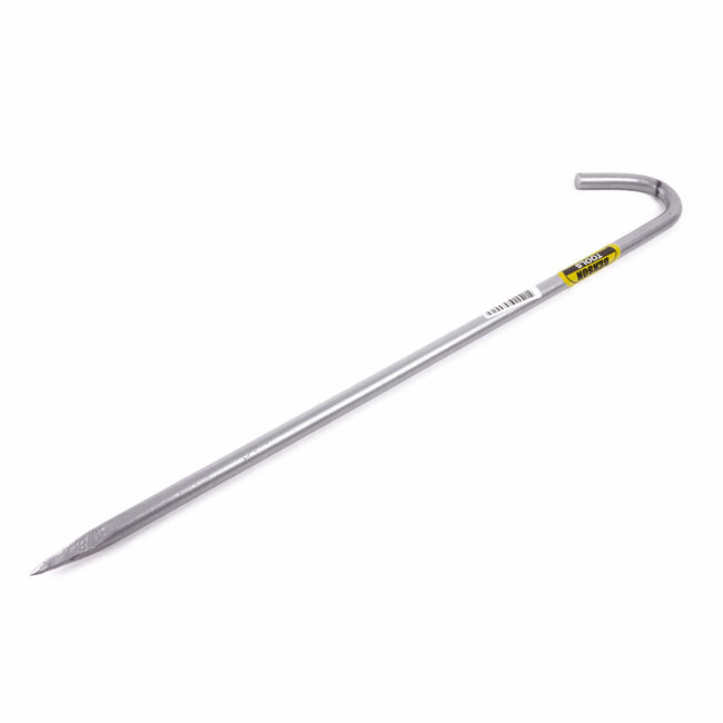 Benson Stevige grondpen - koolstofstaal - gebogen - 420 mm x 11 mm - zilver