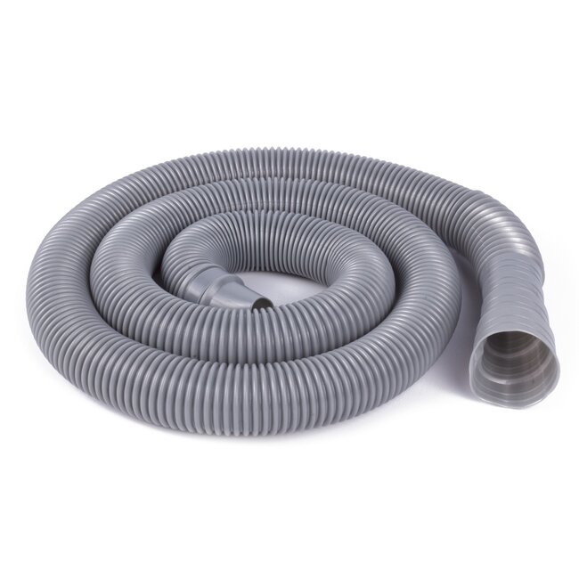 Benson Afvoerslang wasmachine - flexibel - 150 cm - grijs