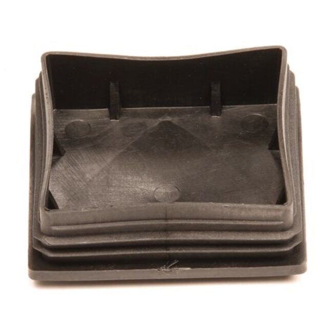 Topgear Vierkante insteekdop - 80x80 mm - Zwart - PE materiaal