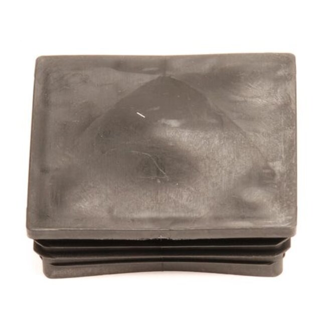 Topgear Vierkante insteekdop - 80x80 mm - Zwart - PE materiaal