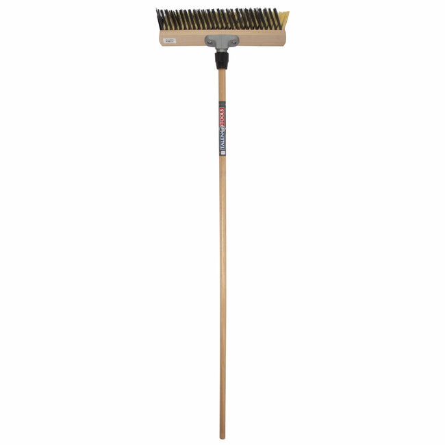 Talen Tools X Bezem 40 cm met 150 cm Steel - Crème/Zwart, Perfect voor Gladde Vloeren