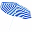Benson Strandparasol - wit/blauw print - Ø 160 cm - aluminium frame