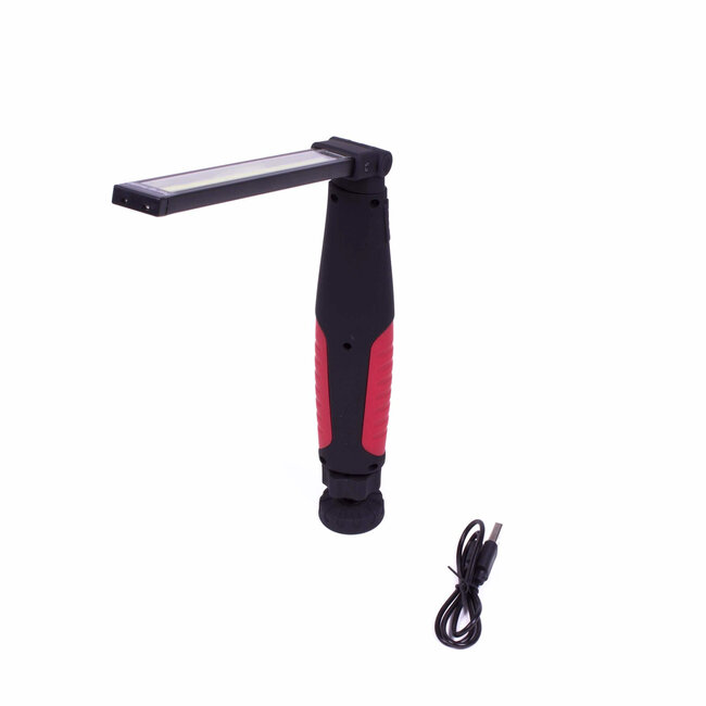 Hofftech 2-in-1 LED looplamp en zaklamp - dimbaar - 2000 mAh - 5 watt - met magneet en draaibare voet