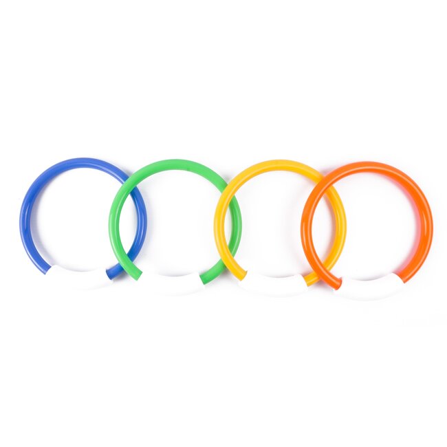 Benson Duikringen - Verbeter Zwemvaardigheden - 4 Stuks - Kleurrijk - Kunststof