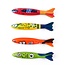 Benson Duikspeelgoed torpedo's - set van 4 - felle kleuren - kunststof - 13 cm