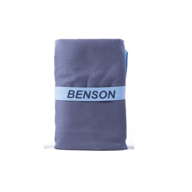 Benson Compacte microvezel handdoek - sneldrogend - 80 x 130 cm - donkerblauw
