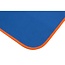 Benson Compacte microvezel handdoek - sneldrogend - 80 x 130 cm - blauw met oranje bies