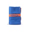 Benson Compacte microvezel handdoek - sneldrogend - 80 x 130 cm - blauw met oranje bies