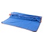 Benson Compacte microvezel handdoek - sneldrogend - 80 x 130 cm - blauw met oranje bies