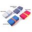 Benson Compacte microvezel handdoek - sneldrogend - 80 x 130 cm - blauw met oranje bies