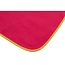 Benson Compacte microvezel handdoek - sneldrogend - 80 x 130 cm - rood met gele bies