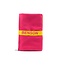 Benson Compacte microvezel handdoek - sneldrogend - 80 x 130 cm - rood met gele bies