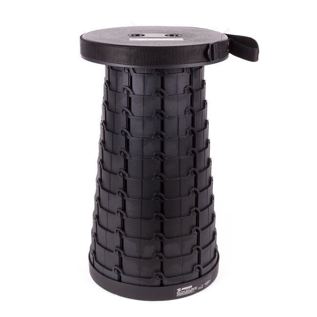 Benson Opvouwbare kruk - draagbaar en compact - zwart - 45 cm - 120 kg