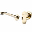 REA Inbouw wastafelkraan - eenhendel - glanzend goud - messing - 16,5 cm uitloop