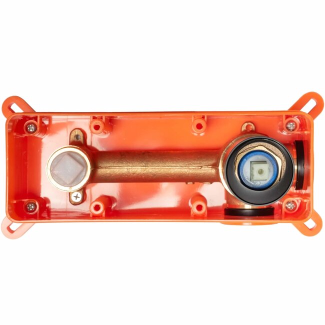 REA Inbouw wastafelmengkraan - eenhendel - matzwart - messing - 18,5 cm uitloop