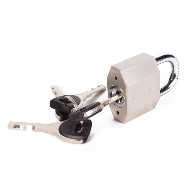 Stahlex Hangslot - Metalen beugel - 40 mm - Inclusief 4 sleutels - Extra beveiliging