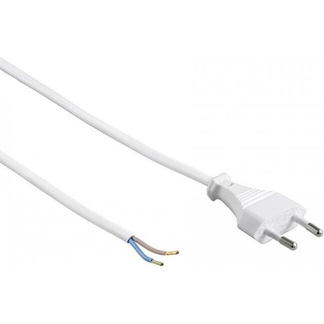 Benson Aansluitsnoer met Eurostekker - 1.5 meter - Wit - 0.75 mm² - Betrouwbare Stroomvoorziening