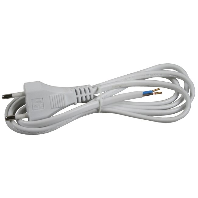 Benson Aansluitsnoer met Eurostekker - 1.5 meter - Wit - 0.75 mm² - Betrouwbare Stroomvoorziening