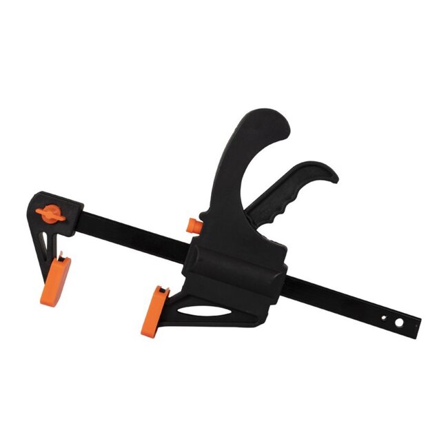 Topgear Snelklem - Kunststof - 150 mm - Zwart - Efficiënt en Eenvoudig Gebruik