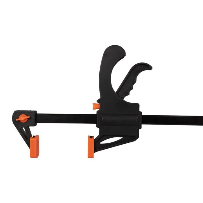 Topgear Snelklem 45 cm - Ratelfunctie & Snel-ontspanknop - Duurzaam kunststof en staal