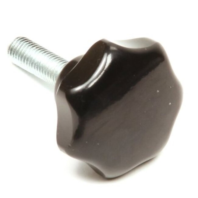 Topgear Sterknop bakeliet - M12 x 30 mm - Ø63 mm - Zwart