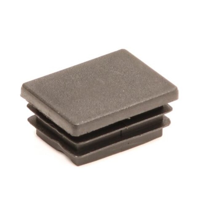 Topgear Rechthoekige insteekdop - 40 x 30 mm - zwarte PE beschermkap