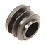 Topgear Ronde insteekdop - 20 mm - platte kop - zwart - PE materiaal