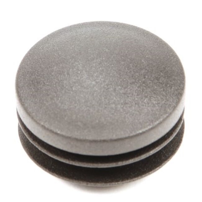 Topgear Ronde insteekdop - platte kop - Ø35 mm - zwart - PE materiaal