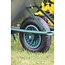 Benson Complete set kruiwagenwiel met as - luchtband - 400 mm - groen kunststof velg - 180 kg draagkracht