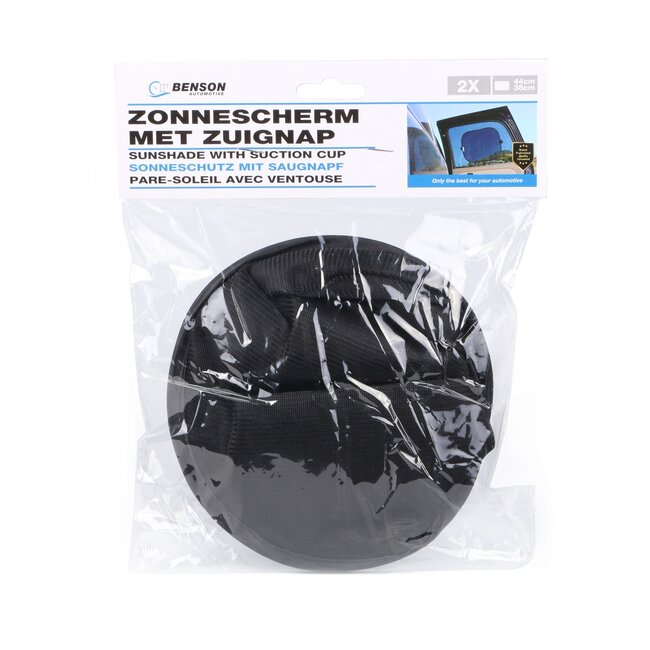 Benson Zonnescherm voor zijraam - met zuignap - 44 x 38 cm - set van 2