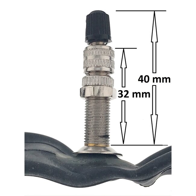 Benson Binnenband - 26 x 1.75 - Dunlop ventiel - Zwart - Rubber - Lichtgewicht